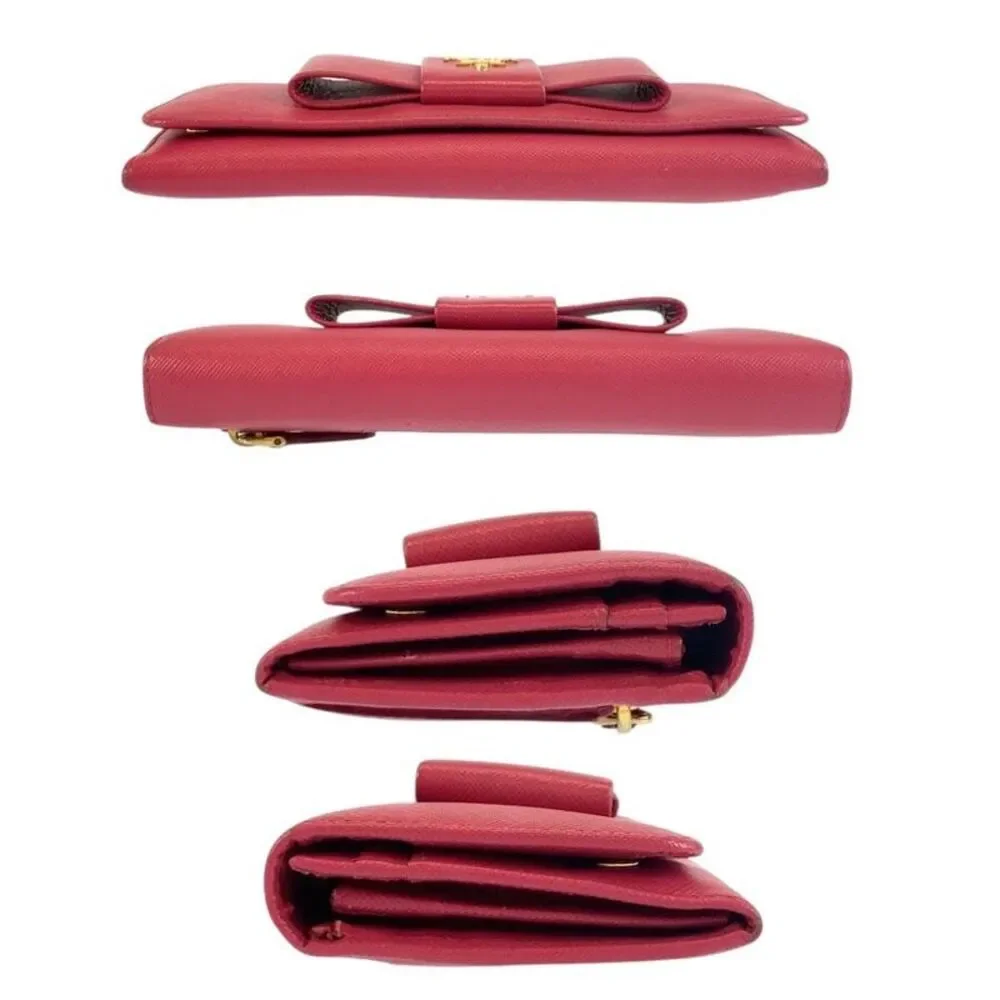 Prada Saffiano Ribbon Long Wallet